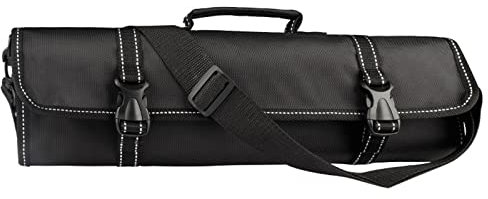 ChengBeautiful Borsa Porta Coltelli Bag Bag Bag CONTACOLO Coltello Bag Bag Bag Oxford Panno Portatile Portable Cinese e Western Coltello da Cucina (Colore : Black, Size : 50x14.5cm)