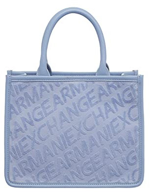 Armani Exchange Damen Bag, Logo Pattern Tote, Shadow, Einheitsgröße EU