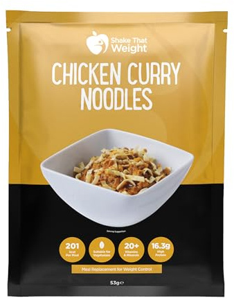 Shake That Weight - Chicken Curry Noodles, High Protein, Low Calorie, Meal Replacement for Weight Loss, Vegetarian, Quick & Easy