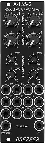 Doepfer A-135-2v Mini Quad VCA/VC Mixer Vintage Edt. - Mixer Modular Synthesizer