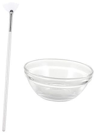 FOMIYES 6pcs Facial Mask Brush Beauty Bowl Fan Shaped Brush for Chemical Peels Skin Exfoliator Face Mask Applicator