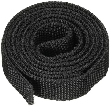 PATIKIL 0,4 ID 3,3FT Nylon Schutzschlauch, Kabelabdeckung Schutzhülle für Schweiß-Tig-Schlauch Hydraulikschlauch, Schwarz