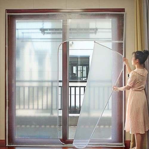 Wärmeschutzvorhang für Türen,Thermo Türvorhang Thermovorhang,Isolier Schutz Vorhang,Kälteschutz,Wasserdicht,Winddicht,für Balkon Wohnzimmer Schlafzimmer Küchen,Breite x Höhe (100cm x 210cm)