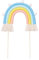 The Baked Studio - Boho geflochtener Regenbogen und Wolke Tortenaufsatz für Kuchendekoration für Geburtstage, Babypartys, Taufen (geflochtener Regenbogen - Pastellblau)