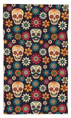 Gearsly Küchenhandtücher, Vintage-Geschirrtuch mit Totenkopf-Motiv, super saugfähig, niedlich, weich, Küche, Badezimmer, Dekoration, Gästehandtuch, Geschenke für Damen und Herren