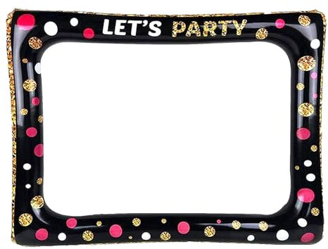 GNAUMORE PVC Aufblasbarer Fotorahmen,Aufblasbarer Rahmen Aus PVC,Selfie Rahmen Aufblasbare,Selfie-Bilderrahmen FüR Geburtstag,Selfie Rahmen,Aufblasbarer Fotorahmen,Geburtstag Fotorequisiten Set