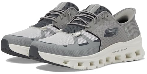 Skechers Men's Glide-Step Pro Hands Free Slip-in Sneaker, Gray/Charcoal, 5.5 UK Wide