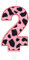 Cow Print Birthday Candles, Pink Cow 2nd Birthday Number Candles, Pink Number 2 Candle for Cake, Girls Boys 2nd Birthday Decorations, Cow Happy Birthday Candles, Farm Animals Theme Party Decorations