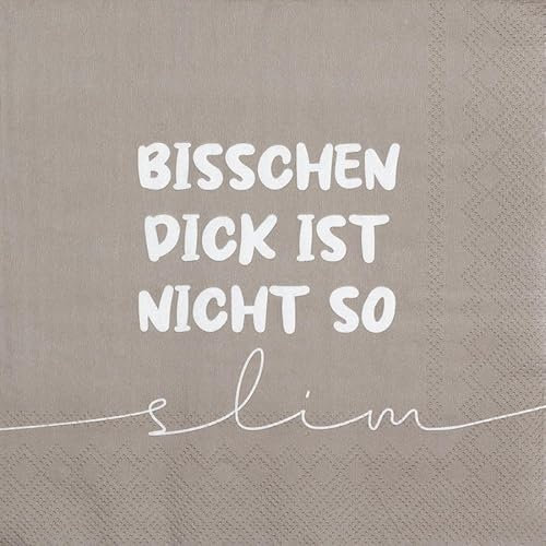 Servietten Bisschen dick ist nicht so slim