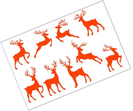 Alipis 1stück Elk Sticker Weihnachtsfensteraufkleber Für Festliche Dekoration Selbstklebend Und Leicht Anzubringen Für Türen Und Spiegel