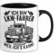 LKW Fahrer Tasse Geschenk Ich Bin LKW Fahrer Warum Weil Ich Es Kann (Schwarz)