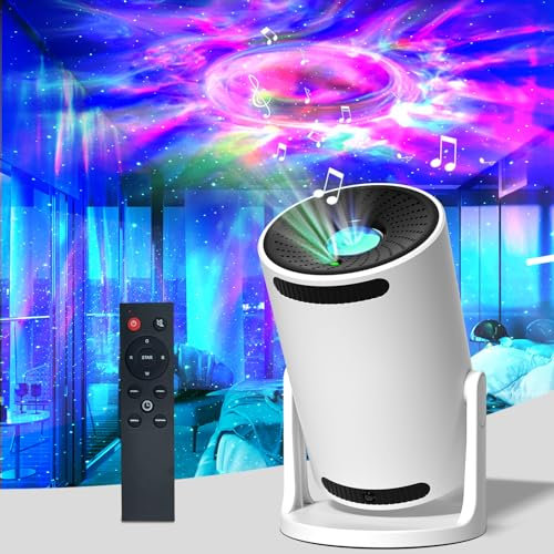 Star Projector Galaxy Projector, 15 Colors+Bluetooth+Dimmable Nebula Night Light 180° Rotation Black Holes and Stars Galaxy Light with Remote Control for Bedroom Party Game Rooms