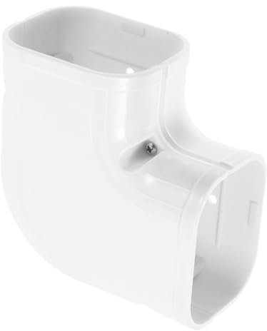 Uonlytech Unit Cover Flat Elbow Line Set Air Conditioning Duct Accessory Pvc Pipe Cover