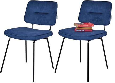 TOM TAILOR HOME Tube Chair Esszimmerstühle 2er Set (Denim Blue)