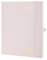 POPRUN Kalender 2025 2026 Buchkalender Hardcover, ca. A4 (26,5 x 21,5 cm), 17-Monate-Terminplaner (Aug.2025-Dez.2026), Wochenplaner 1 Woche 2 Seite mit Zertifiziertem Papier - Hellrosa