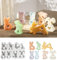7 Stück Osterhase Silikonform, Ostern Hase Silikonformen Gießformen,3D Kaninchen Gießform Ostern,Kaninchen Silikonformen Osterhase Deko zum Gießen for Gips,Sojawachs Kerzen,Handwerk,DIY Ostergeschenke