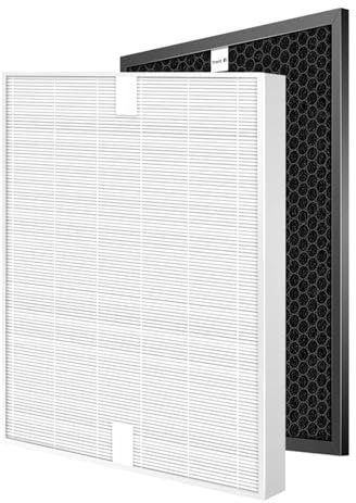 WVGFAUXA H14 Hepa Filter Air Purifier Filter Replacement ，Compatible For Electrolux， EAP150 EAC203 EAC215 EAC103 EAC003 Activated Carbon And HEPA Filter Set