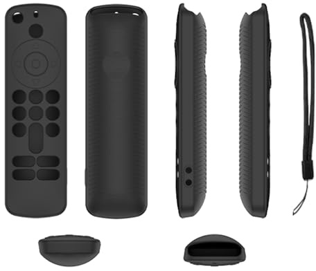 Hülle für Fire TV Stick 4K (2. Generation), Fernbedienungshülle Skin, Stoßfeste Anti-Rutsch-Schutzhülle für die Fernbedienung (Schwarz)