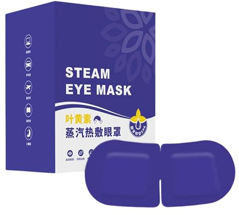 Dampfmaske, 10 Stück warme Augenpads, entspannendes Dampfwerkzeug, beruhigendes Schlafhilfe-Design, Komfort-Augenpflege-Masken für Mittagspause, Reisen, Spa, Meditation, Sitzung, Zuhause, Filmabend