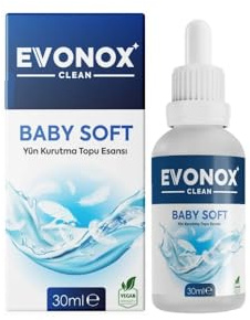 Evonox Clean Wäscheduft für Trocknerbälle – Baby Soft – 30 ml Duftessenz für Wolltrocknerbälle, vegan & hautfreundlich
