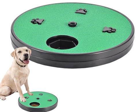 Kratzbrett für Hundenägel, interaktives Spielzeug mit Leckerlibox, drehbar, für Innenbereich, Möbel, Sofa, Boden, Training, Futter und Schnüffeln