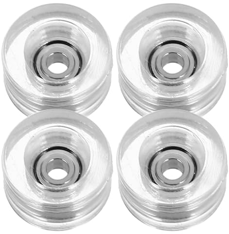 DECHOUS Finger Skateboard Räder mit Kugellager, 4 Stück Metall Kunststoff