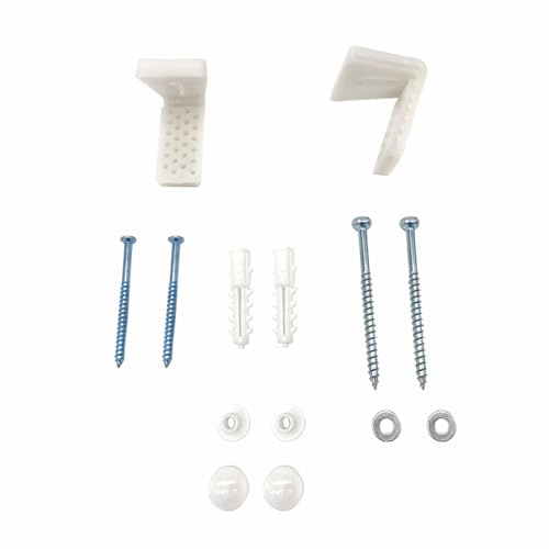 BE-TOOL 1 Set Standing Bidets Mounting Screw Kit, Toilet Fixing Set Cover Cap and Extension Plug, Mounting Set for Standing Toilets Standing Bidets and Bathroom Shelves (B)