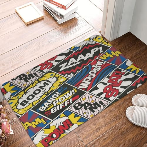 Türvorleger Pop Art Vielseitige Türmatte Dünne Haustür-Matte Für Eingangsbereich Innen Terrasse 60X40Cm