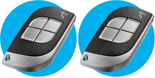 CAME Telecomando TTS dal design elegante quadricanale nero e grigio 4 pulsanti a codice fisso a 433,92 MHz con funzione di autoapprendimento, multiutenza, compatibile solo con modelli CAME
