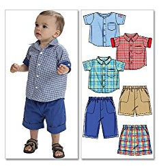 McCall's Patterns M6016 Infants' Shirts, Shorts and Pants, Pack of 1, White