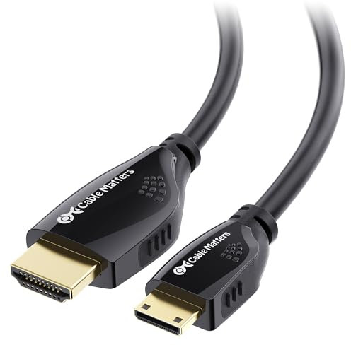 Cable Matters® Cavo High Speed Mini-HDMI a HDMI con Ethernet 7.5m - 3D e 4K Risoluzione Pronto