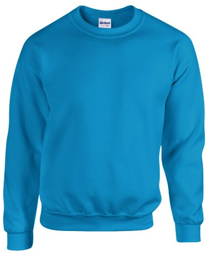 GILDAN Men's 50/50 Adult Crewneck Sweatshirt, Blue (Antique Sapphire), XXL UK