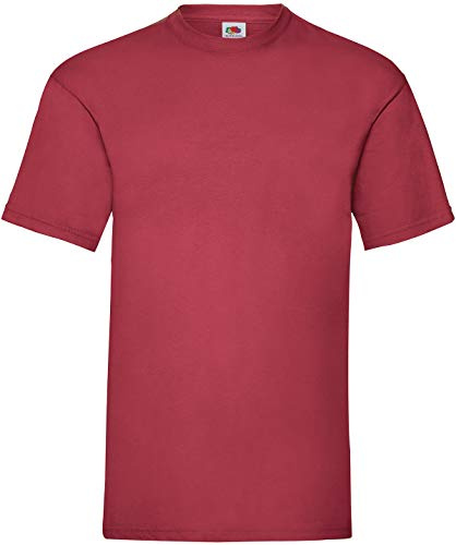 Fruit of the Loom Mens Valueweight Short Sleeve T-Shirt (XL) (Brick Red)