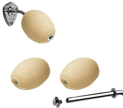 Lot porte-savon chromé + 3 savons rotatifs Provendi lait d'amande
