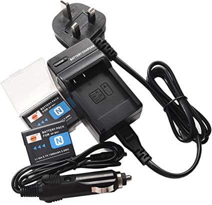 DSTE 2pcs NP-BN1 Replacement Li-ion Battery + Charger DC95U for Sony Cyber-shot DSC-QX10, DSC-QX100, DSC-T99, DSC-T110, DSC-TF1, DSC-TX5, DSC-TX7, DSC-TX9, DSC-TX10, DSC-TX20, DSC-TX30 etc...