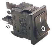 Interrupteur bipolaire 220 V noir