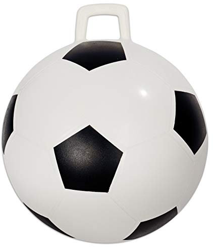 Betzold Sport - Hüpfball Kinder - Fußball-Design Sprungball - Spring-Ball