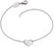 Engelsrufer Damen-Armband aus Sterling Silber mit Herz-Anhänger, 17 + 2 cm, nickelfrei