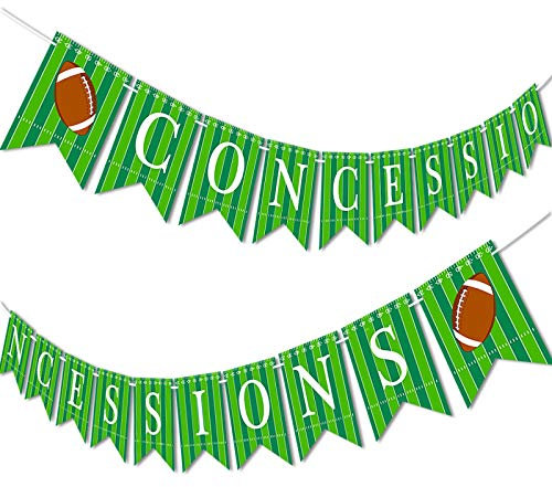 Fußballbanner Concessions Girlande Party Supplies Dekoration Sport Spiel Day Super Bowl Sonntag Vorbesait