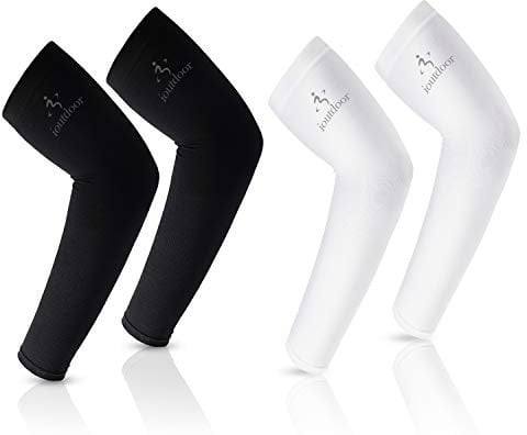 ioutdoor Arm Sleeves Kühlung UPF 50+, Kompressions Armstulpen, Sonnenschutz Arm Ärmel, Elastische, Atmungsaktiv, Anti-Rutsch, Kein Verblassen, Pillingresistent, Unisex-Ärmlinge für im Freien Sport