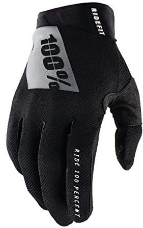 100% Ridefit Handschuhe, Erwachsene (Schwarz, Groß)
