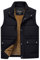 TACVASEN Fleece Gilet for Men Winter Warm Outdoor Gillette Jackets Sleeveless Windproof Thermal Fishing Gilet Work Body Warmer Black,M
