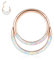 316L Surgical Steel Segment Clicker Daith Ring Septum Piercing Jewellery 16G White Opal 10mm Helix Cartilage Tragus Earrings Hoop Hinged Nose Ring Rose Gold Piercing Jewellery for Women Gilrs
