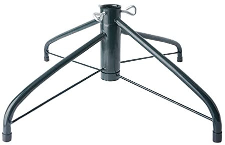 AddGrace Supporto Pieghevole per Albero di Natale in Metallo, per Asta da 1,25 Pollici per Decorazione Domestica (Verde) 49,8 cm