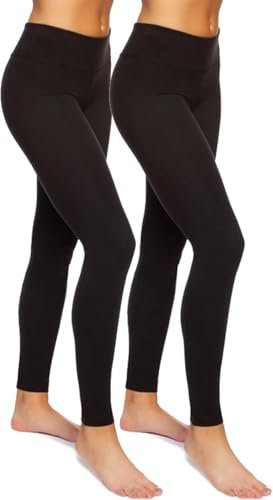 Jezebel Women's Sueded Legging Multipack (UK, Alpha, XL, Regular, Regular, Black)