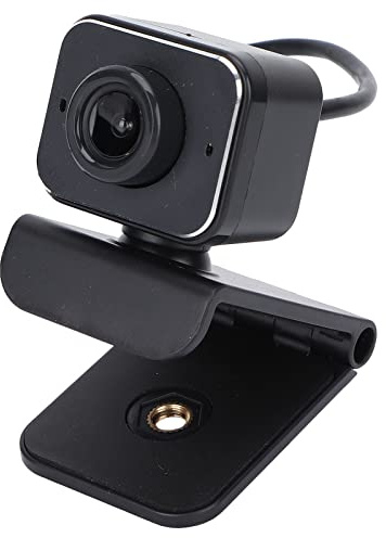 Computerkamera, 1080P HD, Einstellbar, Drehbar, mit Automatischer Fokussierung, Vierschichtiges Objektiv, Eingebaute, Empfindliche Mikrofon-Webcam für Online-Unterricht, Videoanrufe, Netzwerkanruf-Por