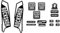 Adesivi compatibili con forcella bici Rock Shox 2016 Sid Reba 29''