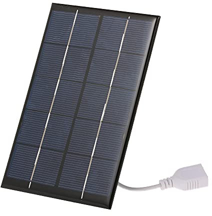 Andoer 2W/5V Cargador Solar Portátil con USB Panel Solar Compacto de Silicio Monocristalino Cargador del Banco del Poder del Teléfono Móvil para Acampar Senderismo Viajes