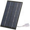 Andoer Solar Ladegerät 2W/5V, Tragbare Solar Powerbank mit USB-Anschluss für Smartphone, USB Solarpanel Solarladegerät für Camping-Wanderreisen