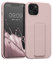 kwmobile Case Compatible with Apple iPhone 13 - Case with Hand Strap and Stand Soft TPU Silicone Coating - Dusty Pink